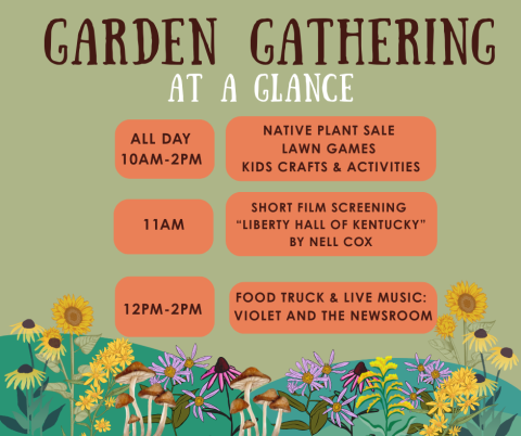garden gathering at a glance